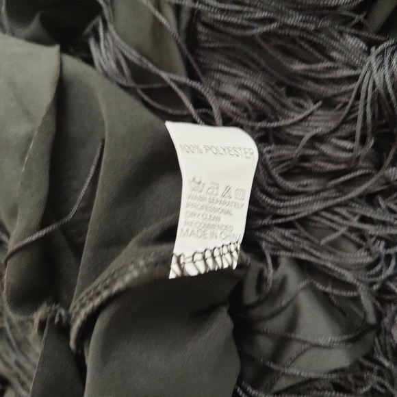 Fringe Dress / Retro / Black / Tina Turner / Med-Large - Picture 6 of 6